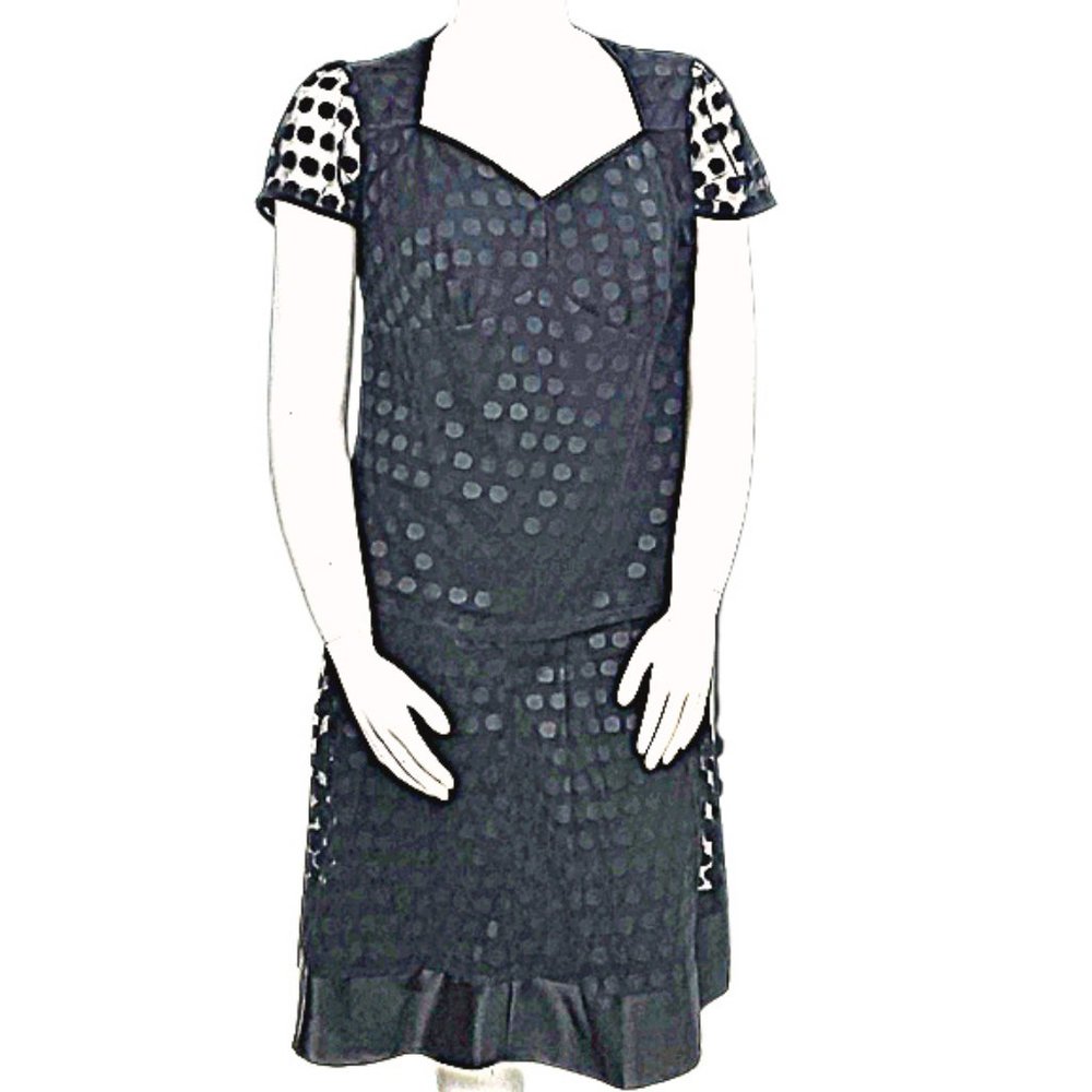NY Collection Black Skirt Set